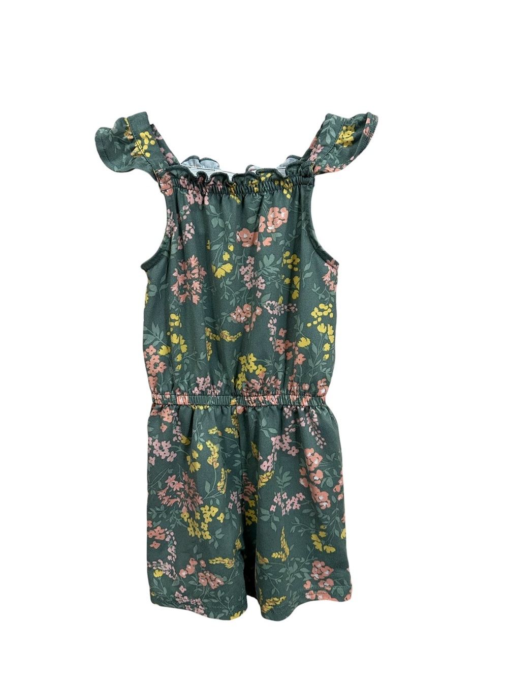 Forever Me Green Floral Romper 2T